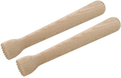 Set van 2 houten cocktailstampertjes FM Professional