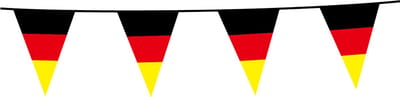 2x Vlaggenlijn Duitsland 10 Meter - Voetbal EK WK Landen Land Feest Versiering Decoratie