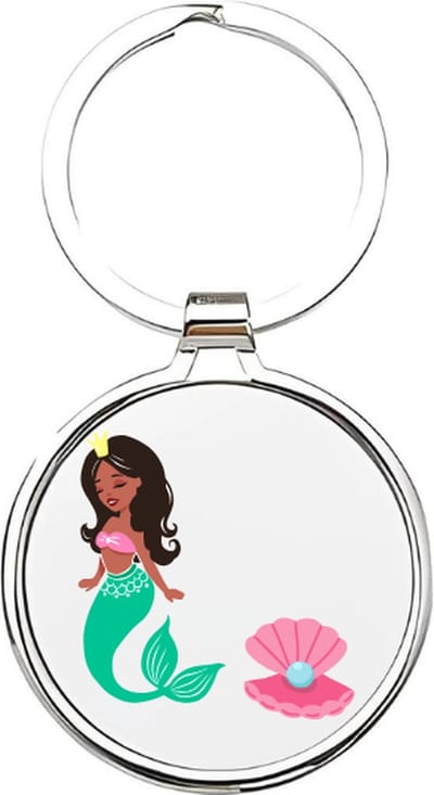 Akyol - zeermeermin Sleutelhanger - Princess - meisjes - zeemeerminnen - sirene - meermin - meerminnen - prinsessen uit de oceaan - sirene - meermin - zeevrouw - fantasie karakter - mermaid - seamermaid - 4 x 7,5 CM