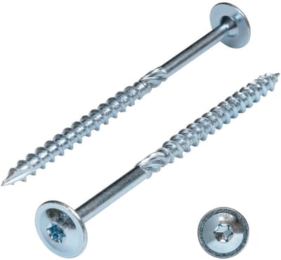 Tellerkopschroeven 8 x 320 mm Torx 40 Verzinkt Houtbouw Schroeven 50 Stuks