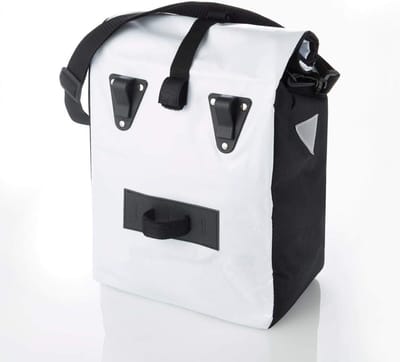 Bagagedragertas-fietstas waterdicht 18 liter wit Fischer.
