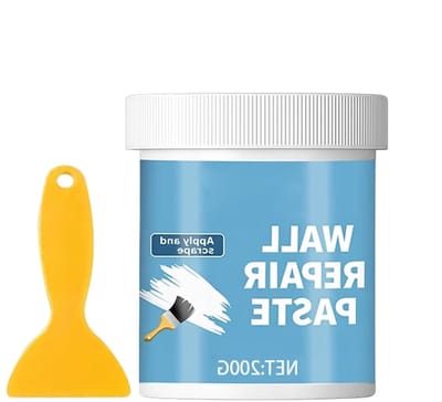 Wandreparatiepasta - Muurvuller Gips - Muren Herstellen - Vezelversterkte Formule - 200 g - Wit