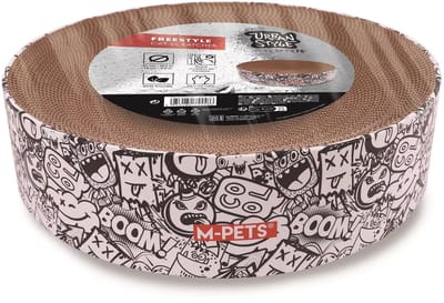 M-PETS Urban Style FREESTYLE krabber voor katten Zwart & Wit