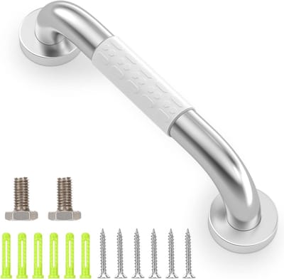 Wandbeugel - Extra Grip -Handgreep - Wandgreep Voor Badkamer - WC wandbeugel, RVS douchehandgreep, 30cm veiligheidsgreep voor badkamer/WC, geschikt voor ouderen/gehandicapten/kinderen/swangere vrouwen