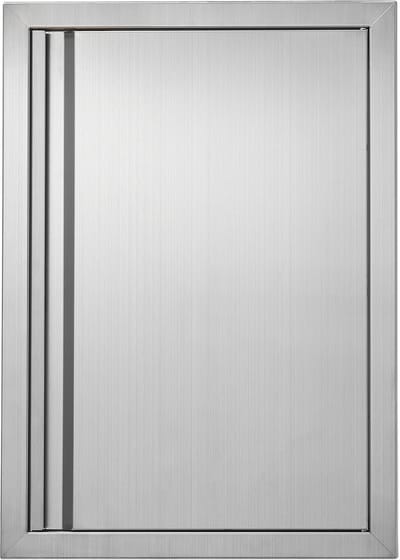 Buitendeur Keuken - Outdoor Deur - Buitenkeuken - Roestvrij Staal - 432 x 610mm - Zilver