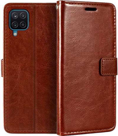 Bookcase Geschikt voor: Samsung Galaxy A22 4G - Bruin - portemonnee hoesje