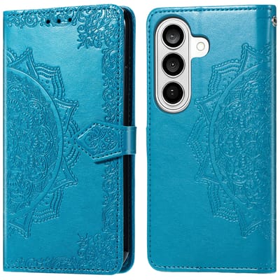 imoshion Hoesje - Geschikt voor Samsung Galaxy S26 - Mandala Bookcase - Turquoise