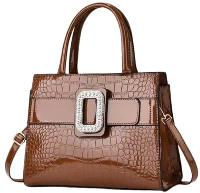 N3 Collecties Handtas Voor Dames, Stijlvolle Draagtas Met Krokodillen patroon, Crossbodytas