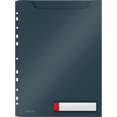 Leitz Cosy Harmonica zichtmap met gepatenteerde in- en uitvouwbare perforatiestrip Fluweel grijs