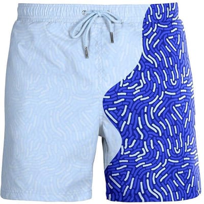 SEA'SONS - Zwembroek Jongens - Kleurveranderend - Sneldrogend - Blauw - Maat 146 (SEASONS - Kleur veranderend)