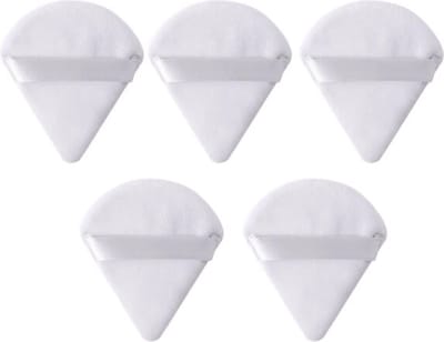 DW4Trading Driehoekige Fluwele Make-up Sponsjes Wit - Airbrush Blend - Set van 5 stuks