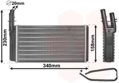 Van Wezel - KACHEL RADIATEUR VOOR ALFA ROMEO 166 936 1998-2003 46721527