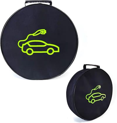 VHV - EV kabel tas - Laadkabel tas - Opbergtas auto - Kabel organizer - Voor elektrische auto - Waterbestendig - Met handvaten - Voor laadkabels en slangen - 36cm - Zwart