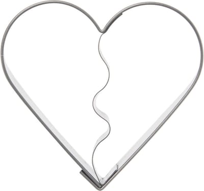 Koekjessnijder Edelstaal Hart 5,5 cm - Vormen - Uitsteekvorm - Cookie - Cutter - Uitsteekvormpjes - Koekjes - Bakken
