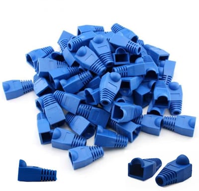 Dailygoody - RJ45 Kabel Cap Connector - Trekontlasting - Blauw - Ethernet Plug Cover - Bescherming voor netwerkconnecties - Geschikt voor CAT5 CA
