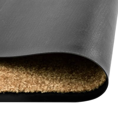 vidaXL - Deurmat - wasbaar - 60x180 - cm - crème