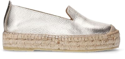Sacha - Dames - Gouden leren espadrilles - Maat 36