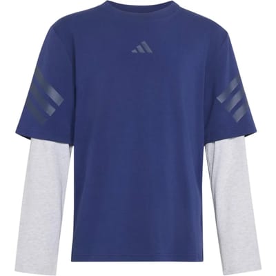 adidas  T-Shirt Lange Mouw FUTURE ICONS 2-IN-1 LONG SLEEVE T-SHIRT