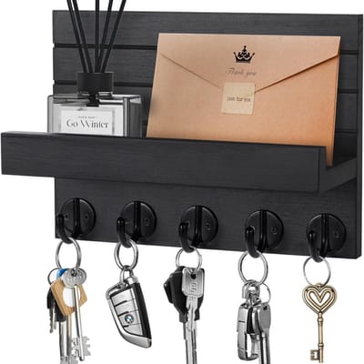CLVP® Sleutelrekje - Sleutelkastje - Sleutelhouder - Organizer - Zwart