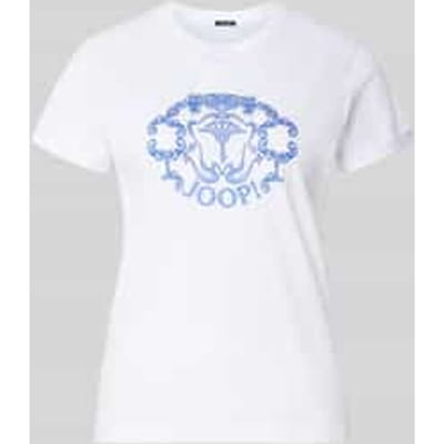 regular fit T-shirt met strass-steentjes model 'Tulya'