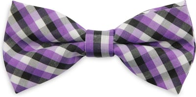 We Love Ties - Strikken - Kinderstrikje Ruben Ruit junior - zwart / paars / wit