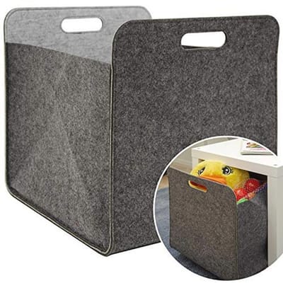 Opbergdoos 100% gerecycled vilt 33x38x33 cm - Ideaal voor Kallax en andere planken