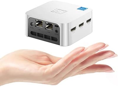 ACEMAGICIAN V1 Mini-pc, Twin Lake N150 (tot 3,6 GHz), 8 GB DDR4, 256 GB M.2 2280 SSD, micro-desktopcomputer, ondersteuning Dual HDMI + DP|USB3.2