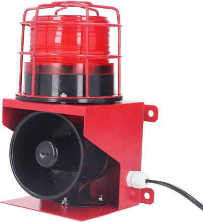 Sirene Alarm - Geluid Licht - Veiligheid Waarschuwing - 115db Luide Alarm - EU Plug 220V