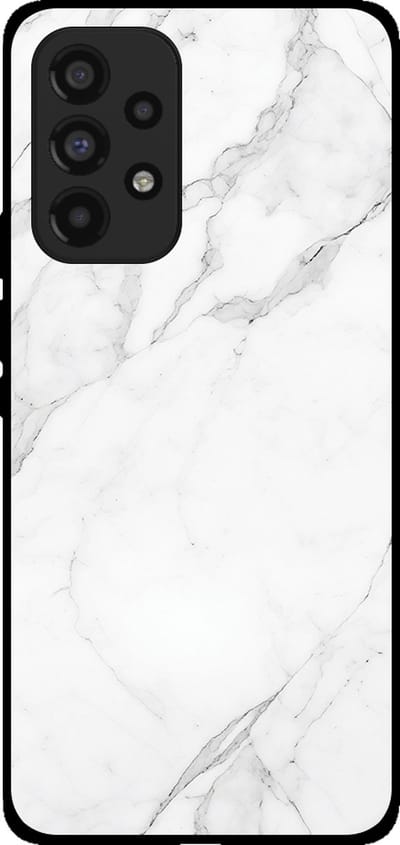 Smartphonica Telefoonhoesje voor Samsung Galaxy A53 5G met marmer opdruk - TPU backcover case marble design - Wit geschikt voor Samsung Galaxy A53 5G