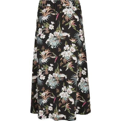 Urban Classics - Viscose Midi Lange rok - XS - Zwart