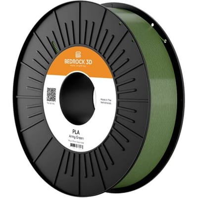 BEDROCK 3D PLA-0008a075 PLA Army Green 1.75 mm 750 g Filament PLA kunststof 1.75 mm 750 g Army Green 1 stuk(s)