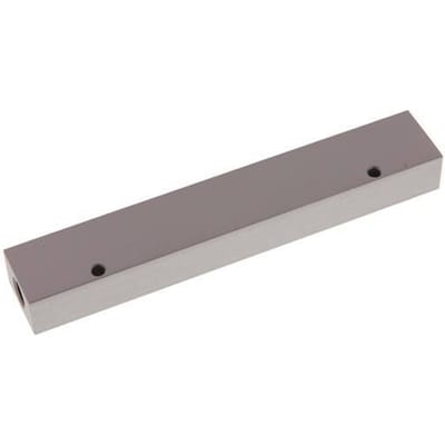 2xG 1/4'' x 6xG 1/8'' Aluminium Verdeelblok Eenzijdig 16 Bar - FL2-F-A-014G-018G-6MS