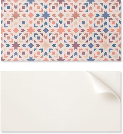 Zelfklevend vinylpaneel met print, 100x50 cm, geometrische patronen in harmonie.