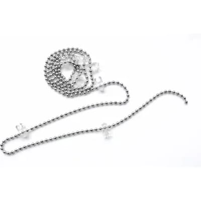 Madeco Lage Ketting Voor 89mm Verticale Lamellen Verchroomd 3,2m