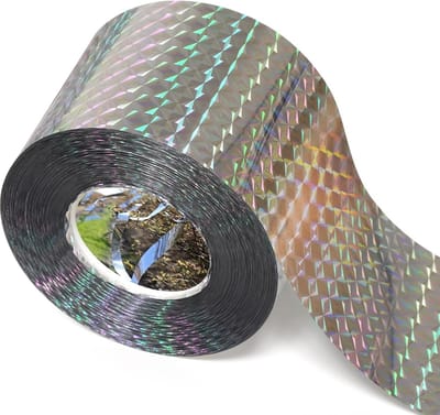 Dubbelzijdige knipperende vogelafweertape - Vogelafweertape - Reflecterende tape - Geschikt voor buitenvogelafweer, afweer van ganzen, duiven, eenden, spechten (350 voet)