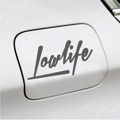 Bumpersticker - Lowlife - 7,5 X 14,8 - Antraciet