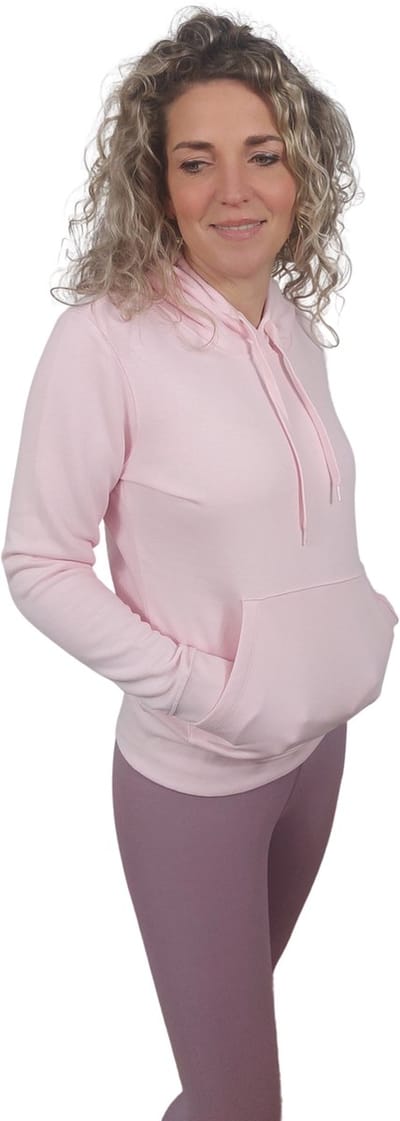 Lively Collection - Biologisch katoenen trui - Bio sweater - trui met capuchon- Baby Rose - S