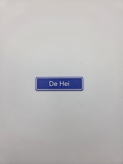3D plaatsnaamspeldje De Hei