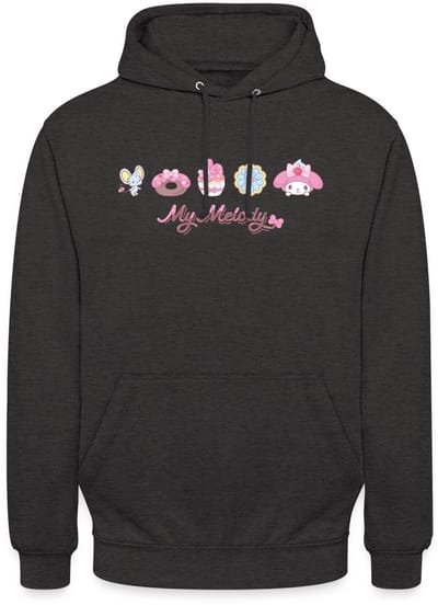 My Melody Met Flat En Gebakjes Hoodie Unisex