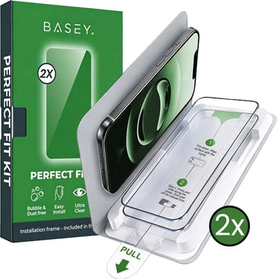 Screenprotector - Geschikt voor Apple iPhone 16e - 2 Stuks - Met Installatie Frame - Perfect Fit Kit - Gehard Glas - Eenvoudige Montage - Beschermglas - Exacte Uitlijning - Tempered Glass - Screen Protector