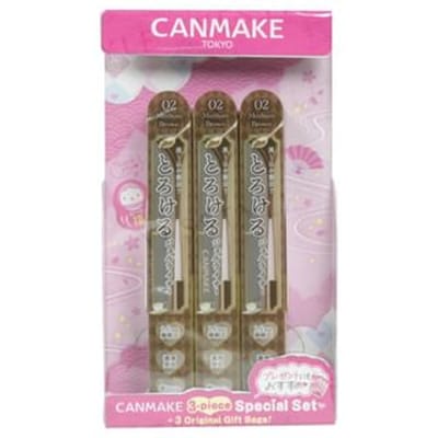 Canmake - Creamy Touch Liner Special Set 02 Medium Brown 3 pcs