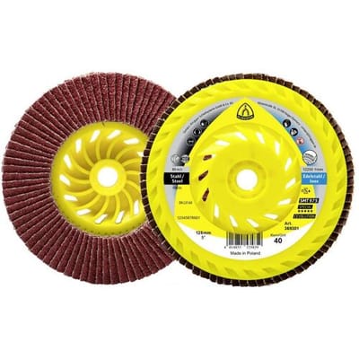 Klingspor 369301 SMT 975 schuurmoppelschroefdraad M 14 keramiek, 125 mm korrel 40 gewelfd Diameter 125 mm 10 stuk(s)