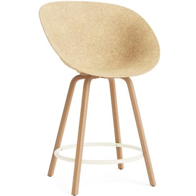 Normann Copenhagen Mat Bar fauteuil - hennep - NormannCopenhagenFootrestCream - 65 cm