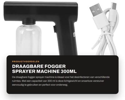 Dailygoods - Draagbare Fogger Sprayer Machine 300ml