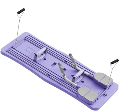 Pilates Reformer - Core Trainer - Kracht Training - Opvouwbaar Ontwerp - 97x41x2.85cm - Paars