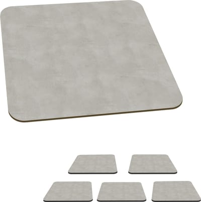 Onderzetters voor glazen - Beton - Patroon - Abstract - 10x10 cm - Glasonderzetters - 6 stuks
