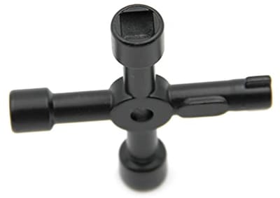 Multifunctionele Radiator Sleutel - 4-Way Utility Tool voor Onderhoud van Apparatuur en Kasten
