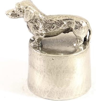 Teckel langharig met asbestemming - Honden Asbeeld Dieren Urn Voor Uw Geliefde Hond