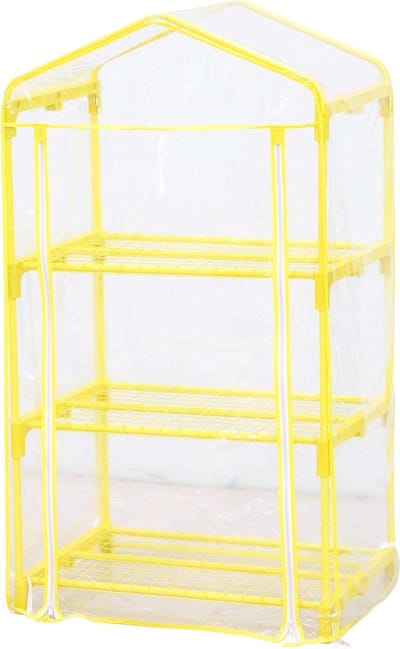 Verdemax 70 x 50 x 125 cm 3 shelves Azalea Greenhouse - Yellow