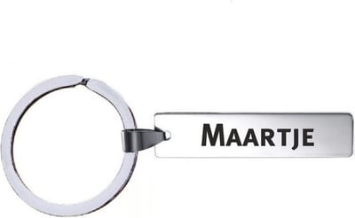Sleutelhanger Met Naam - Maartje - RVS